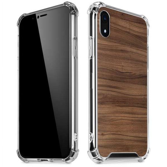 Skinit Wood Natural Walnut Wood iPhone XR Clear Case