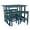 Nantucket Blue, variant on Highwood 6-pc Lehigh Balcony Set - Bar Height, Outdoor, Eco-friendly, Synthetic Wood