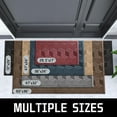 thumbnail image 5 of Tapis de Porte d'Entrée Extérieur 29.5x17, Imperméable et Robuste pour Porte d'Entrée, Tapis d'Entrée en Caoutchouc Antidérapant pour Garage Patio, Rouge, 5 of 5