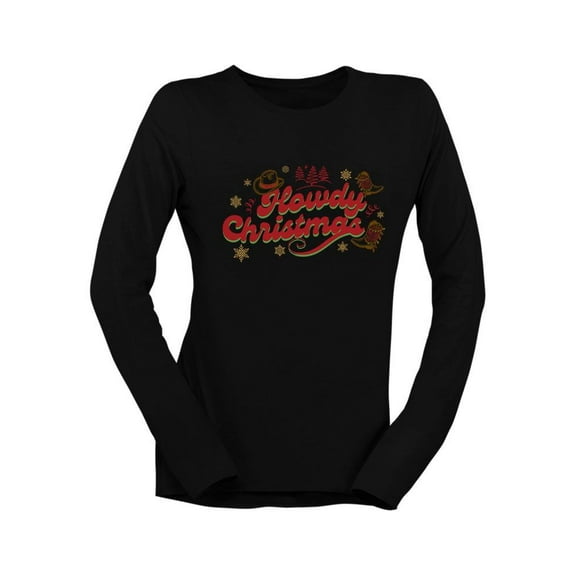 Howdy Christmas Cowboy Women's Long Sleeve