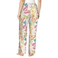 thumbnail image 3 of Daiia Retro Colorful Butterfly Women's Sleep Pant with Pockets and Drawstring,Pajama Pants-X-Large, 3 of 9