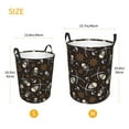 thumbnail image 5 of Daiia Pirate Skulls Round Laundry Basket with Handles Thickened Waterproof Circular hamper,Dirty Clothes Storage Basket for Bedroom,Bathroom,College Dorm-Medium, 5 of 8