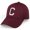 Burgundy, variant on Performance Cool Tech Baseball Hat - Burgundy Cap, Silver Logo Letter B