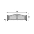 thumbnail image 5 of Bridgeton Moore Aluminum Wide Driveway Gate (KIT), 5 of 5