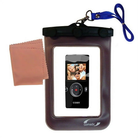 Image of Gomadic Clean and Dry Waterproof Protective Case Suitablefor the Coby CAM5002 SNAPP Camcorder to use Underwater