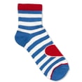 thumbnail image 6 of Wonder Nation Girls Ankle Stripe Socks, 10-Pack, Sizes S-L, 6 of 16