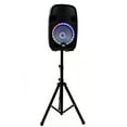 thumbnail image 3 of SA-KP12BTH - Active 12 Inch DJ Karaoke Party Speaker with Stand - Bluetooth, LED Lights, Microphone, Cable and Remote, 3 of 9