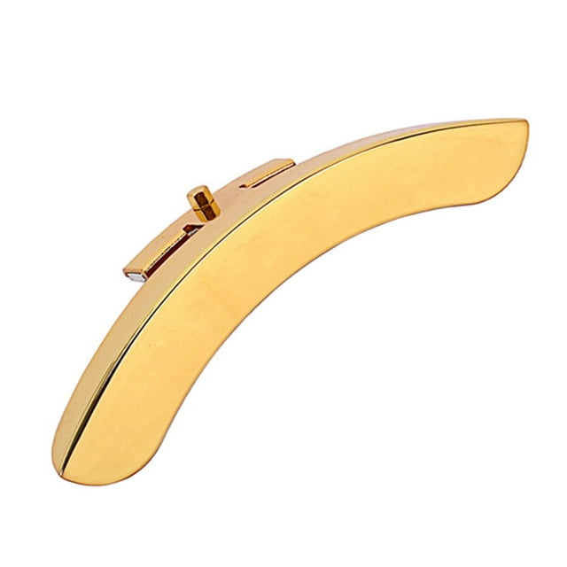 Dosaele Metal Banjo Armrest Replacement Mirror Finish Single Leg Banjo Part with Screw HA18 (Golden)