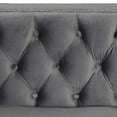 thumbnail image 4 of Morden Fort Modern 2 Pieces of Loveseat and Sofa Couch Set with Dutch Velvet Grey, Iron Legs., 4 of 5
