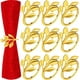 thumbnail image 1 of Napkin Rings, Creative Leaf Metal Napkin Rings (9pcs), 1 of 5