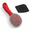 Red, 1 Scrubber + 1 Scraper, variant on Cast Iron Scrubber With Long Handle Dish Scouring Pad Chainmailner
