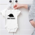 thumbnail image 5 of Babysaurus Adorable Little Dinosaur Romper Boys or Girls Infant Baby Brisco Brands 18M, 5 of 6