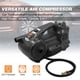 thumbnail image 3 of Compresor de aire portátil Inflador de neumáticos DC 12V 120PSI Bomba eléctrica con indicador Carevas Inflador de aire, 3 of 7