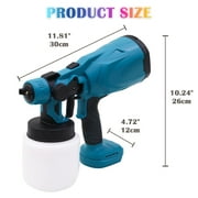 600W Paint Sprayer Gun,Includes 3 Nozzles,Handheld Paint Spray Gun,Cordless Paint Sprayer, Electric Airless Sprayer with 2 Battery,HVLP Paint Sprayer for Home Interior and Exterior