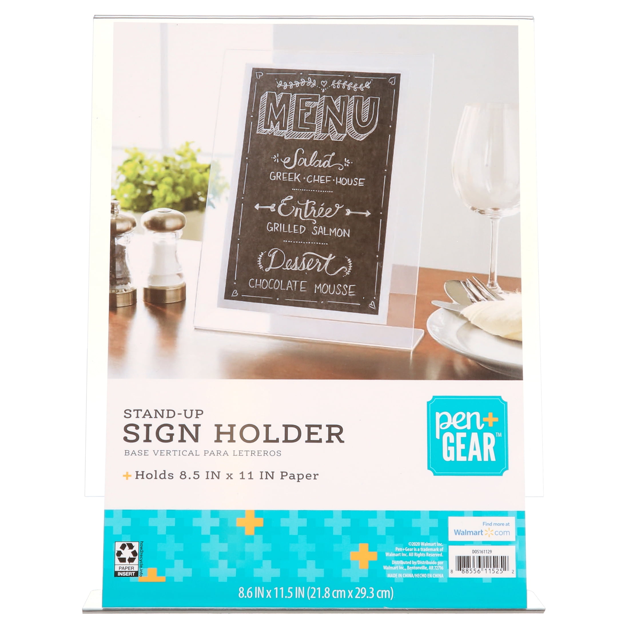 Pen + Gear Vertical Tabletop Slanted Standup Sign Holder Pen + Gear Vertical Tabletop Slanted Standup Sign Holder