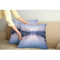 thumbnail image 2 of Ambesonne Summer Throw Pillow Cover 2 Pack, Yacht Harbor in Sunrise, 20", Lilac Purple Grey, 2 of 5