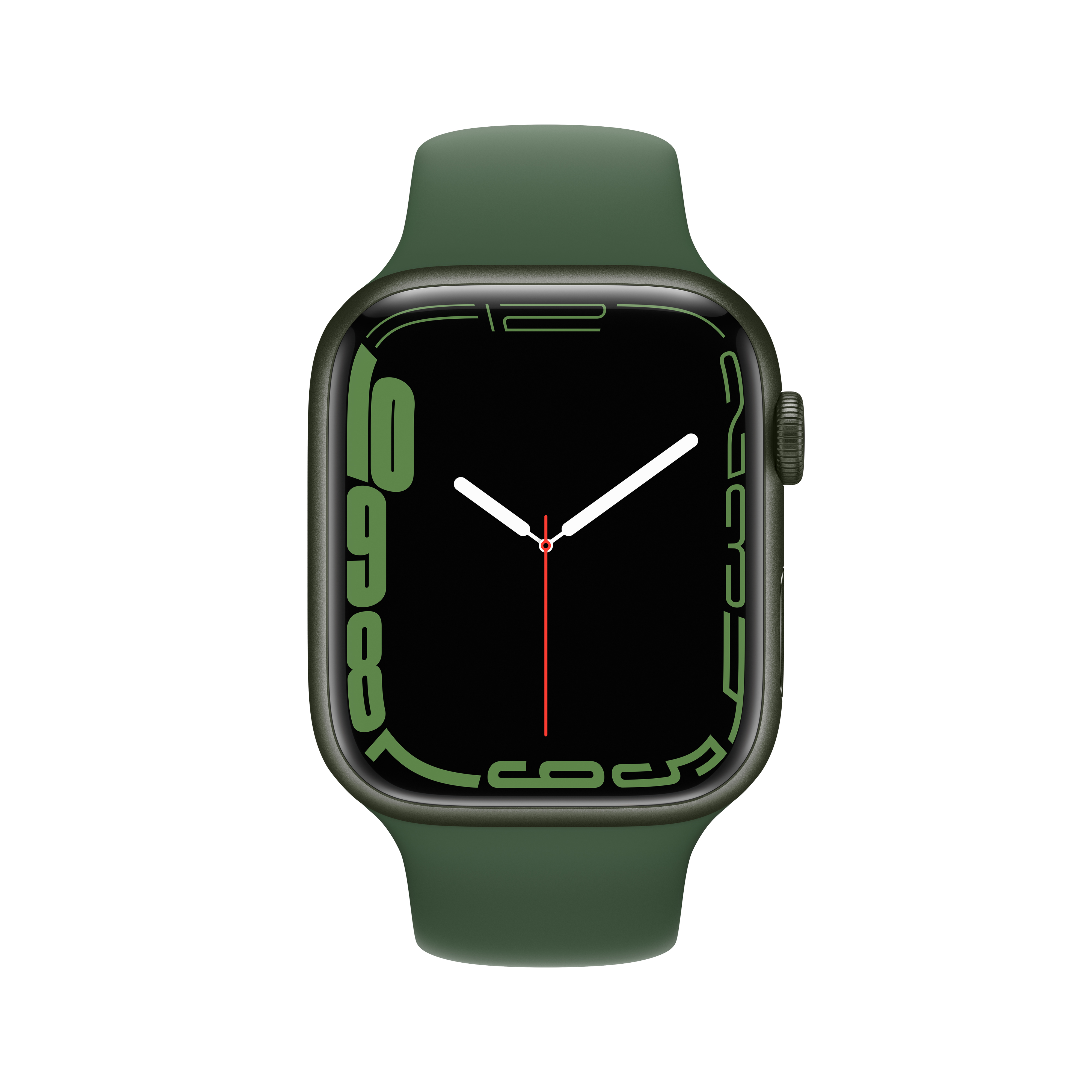 Apple Watch Series 7 GPS, 45mm Green Aluminum Case with Clover Sport Band - Regular - image 3 of 10