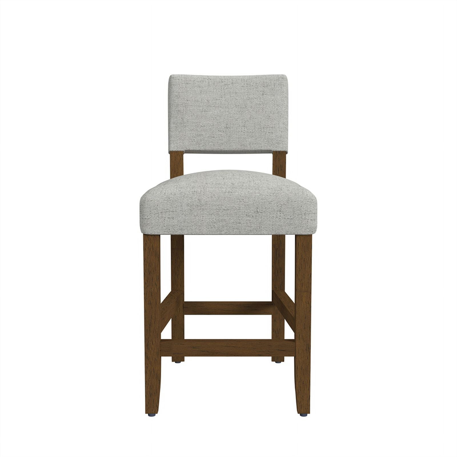HomePop 26" Indoor Upholstered Counter Stool, Gray