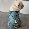 thumbnail image 3 of YAWUBT Dog Tattoo Print Jumpsuit for French Bulldog Pug Corgi Pitbull, Stylish Full-Body Pet T-Shirt, 4-Legged Dog Outfit for Small Medium Breeds, All-Season, 3 of 7
