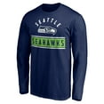 thumbnail image 2 of Men's College Navy Seattle Seahawks Team Arch Knockout Long Sleeve T-Shirt, 2 of 3