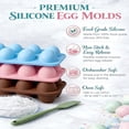 thumbnail image 6 of Easter Egg Silicone Baking Molds - 3 Pack 24 Cavity Food-Grade Non-Stick Chocolate Mold for Candy, Soap, Jelly & Freezer, 6 of 8