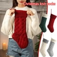 thumbnail image 3 of Wartleves Calcetines decorativos navideños Cómodos calcetines de punto exquisitos Regalo, 3 of 7