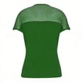 thumbnail image 6 of ZHYou Short Sleeve Shirts for Women Sheer Mesh Crew Neck Pullover Trendy Bodysuits Tops,Green,L, 6 of 9