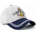 thumbnail image 2 of Captain Hat & First Mate | Matching Skipper Boating Baseball Caps | Nautical Marine Sailor Navy Hats, 2 of 5