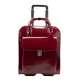 McKlein UPTOWN, Vertical Wheeled Ladies' Laptop Briefcase, Top Grain