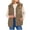#1_Brown, variant on Women's Oversized Sherpa Fleece Vest – Sleeveless Zip-Up Stand Collar Fuzzy Warm Winter Layer with Pockets | Cozy Casual Fall Streetwear Outerwear