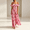 Hot Pink, variant on Elegant Dresses For Women Off The Shoulder Floral High Waist A Line Long Flowy Summer Dress Hot Pink L