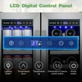 thumbnail image 3 of Tittla 24 Inch Wine and Beverage Refrigerators Cooler,18-Wine Bottles and 57 Cans,Dual Zone,Under Counter, 3 of 13