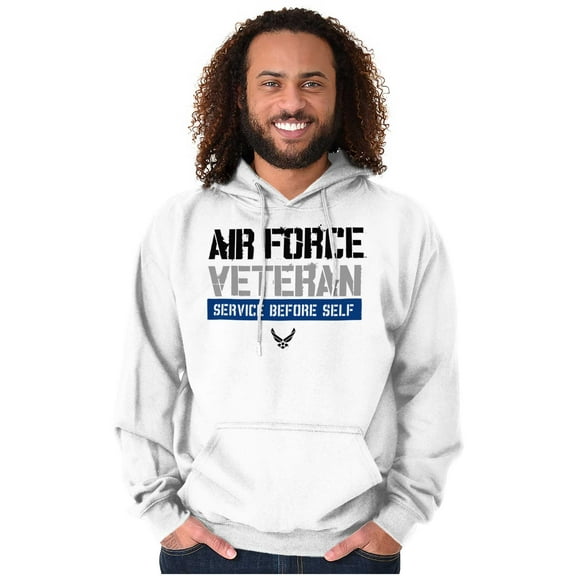US Air Force Veteran USAF Pride Hoodie Sweatshirt Women Men Brisco Brands M