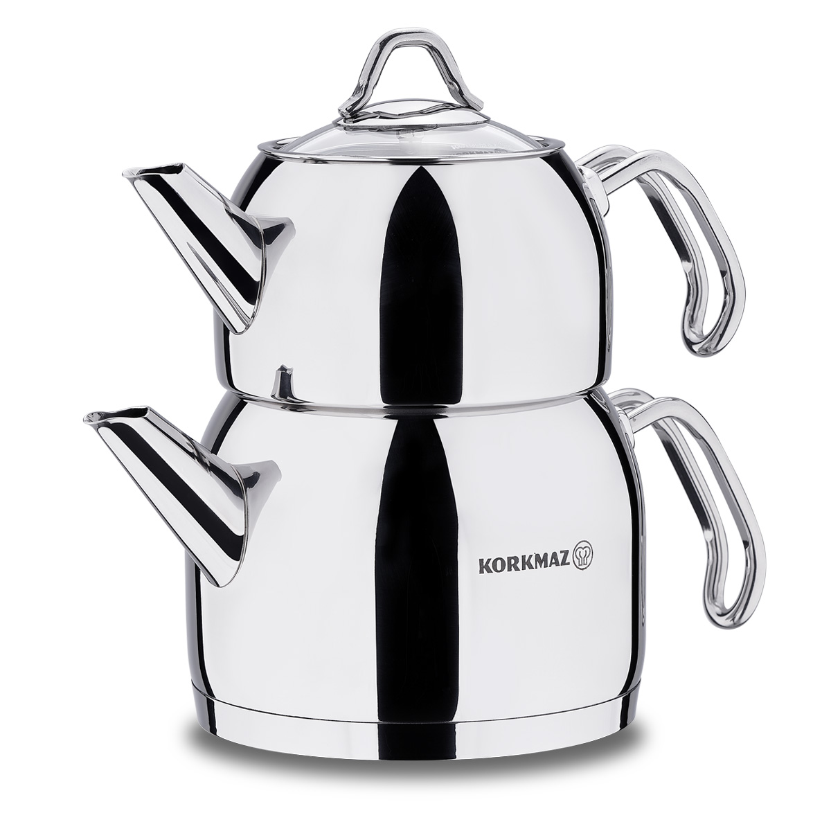 Korkmaz Provita Turkish Tea Pot Set, Premium Stainless Steel Premium