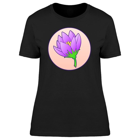 Cute Purple Crocus
 Flower Tee Women's -Image by Shutterstock