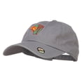 thumbnail image 2 of Rasta Lion Head Embroidered Unstructured Cap - Grey OSFM, 2 of 5