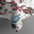 thumbnail image 4 of White Christmas Snowman Pattern Rectangle Tablecloth 60"x102",Waterproof Polyester Rectangle Table Cloth, Wipeable Spillproof Polyester Tablecloth for Dining, Camping, Indoor and Outdoor, 4 of 6