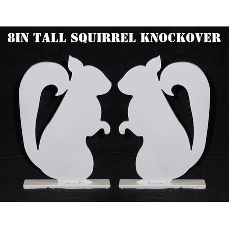 Magnum Target Steel Shooting Targets - Animal Silhouette Knockovers - 2pc Squirrel - 1/4IN .22LR S.B. Plates - SQL2W