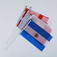 thumbnail image 3 of 50 minibanderas nacionales portátiles con palo, banderas de países del mundo para decoración de bares y fiestas (patrón aleatorio de 50 países), 3 of 8