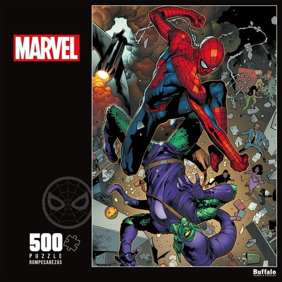 Buffalo Games 500-Piece Marvel Go Down Swinging Jigsaw Puzzle