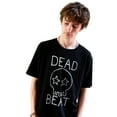 thumbnail image 3 of db deadbeat - Skull Motif Screen Print Black T-Shirt, 3 of 13