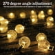 thumbnail image 5 of Naiovety Bola de cristal con luz Solar de 8 modos, 5M/9,5 M, luces LED de cadena, guirnaldas de luces de hadas para fiesta de Navidad, Iluminación navideña, 5 of 6