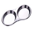 thumbnail image 1 of GUOOL Metal Seasoning Plate Condiment Tasting Tapas Dish Appetizer Plate 2-Oval Double Oval, 1 of 7