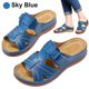 thumbnail image 2 of Likrtyny Sandalias Cuña Vintage Con Punta Abierta para Mujer Antideslizantes para Interior Y Exterior (azul Cielo 36), 2 of 9