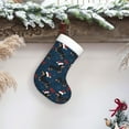 thumbnail image 6 of Daiia Christmas Dachshund Print Christmas Stocking，18"Large Knitted Xmas Stocking for Kids, Family Stocking for Fireplace Christmas Holiday Party Decoration, 6 of 7