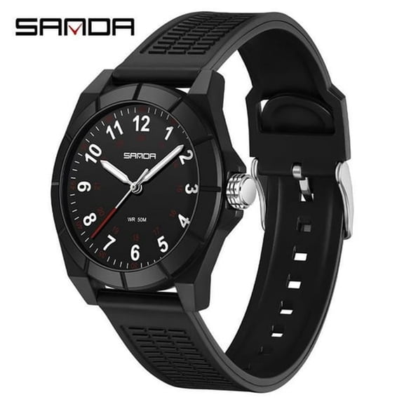 DESIGNICE Teen Unisex Quartz Watch – Waterproof Silicone Sport Wristwatch with Luminous Dial&Fashion Design Waterproof Watch