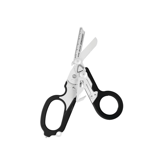 LEATHERMAN, Raptor Rescue, 6-in-1 Heavy-Duty Emergency/Trauma Shears with Carbide Glass Breaker & Strap Cutter, Black-Orange