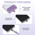 thumbnail image 4 of Lanyard para teléfono inteligente Uxcell, lanyard universal para celular, correa ajustable para teléfono, lanyard cruzado, parche púrpura, 4 of 7