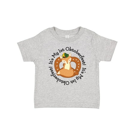 

Inktastic 1st Oktoberfest Woodland Fox Gift Baby Boy or Baby Girl T-Shirt
