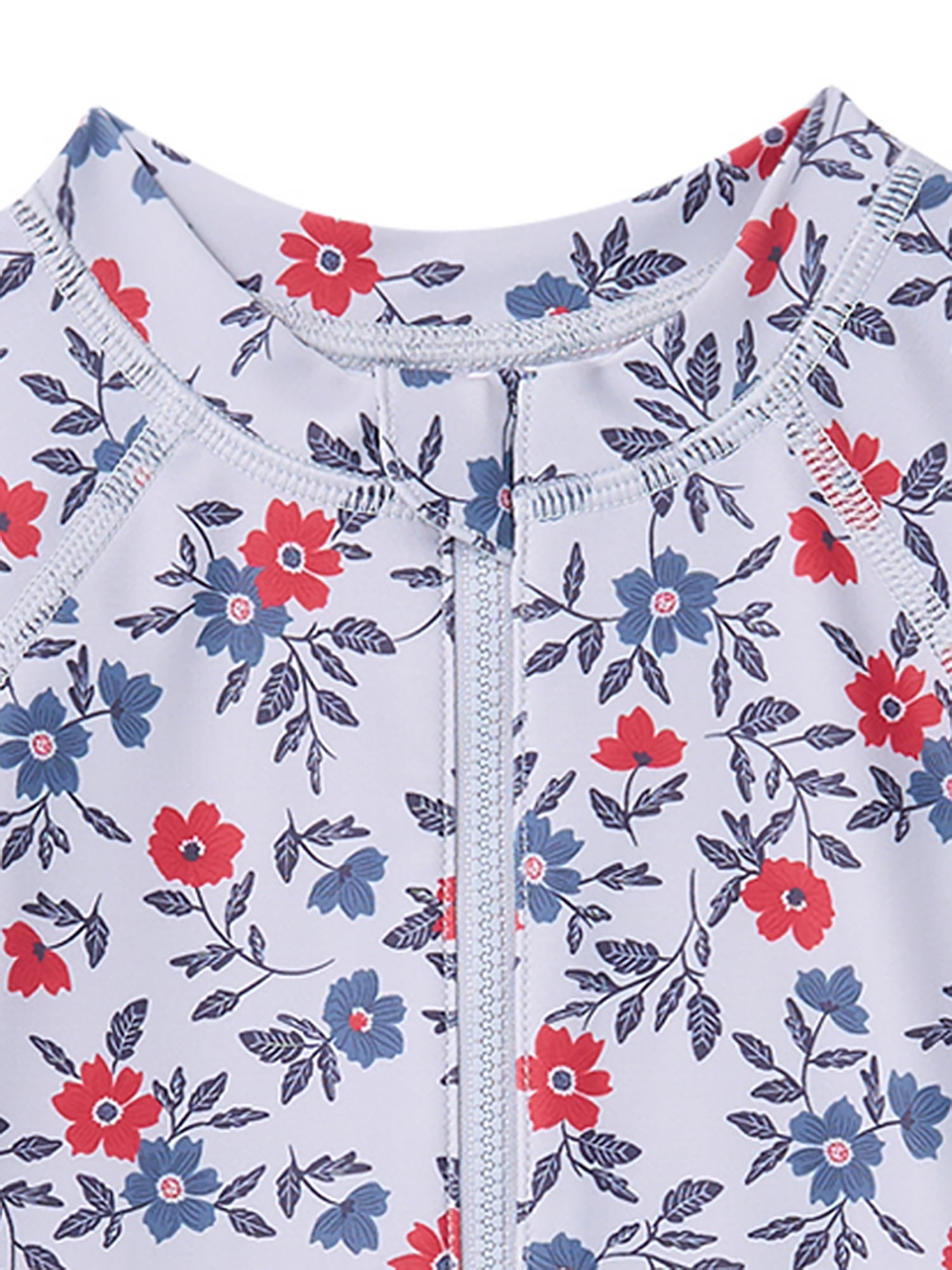 Modern Moments by Gerber Baby and Toddler Girl Rash Guard with Ruffles, Sizes 0/3M-5T